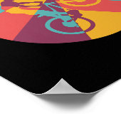 Mountainbike-Enthusiast Pump- oder Jump-Pumptrack- Poster (Ecke)