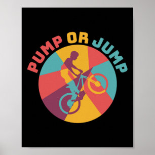 Mountainbike-Enthusiast Pump- oder Jump-Pumptrack- Poster