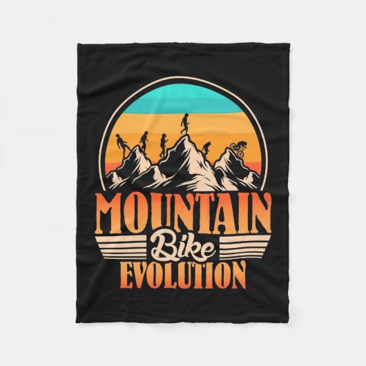 Mountainbike-Evolution Fleecedecke (Vorderseite)