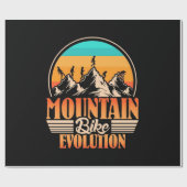 Mountainbike-Evolution Geschenkpapier (Flach)