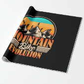 Mountainbike-Evolution Geschenkpapier (Ungerollt)