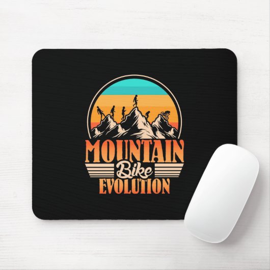 Mountainbike-Evolution Mousepad (Mit Mouse)