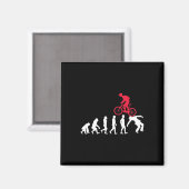 Mountainbike-Evolution Mtb-Crash Biker Radfahrer Magnet (Vorderseite/Rückseite)