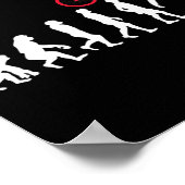 Mountainbike-Evolution Mtb-Crash Biker Radfahrer Poster (Ecke)