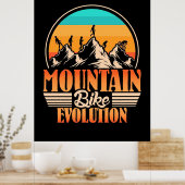 Mountainbike-Evolution Poster (Küche)