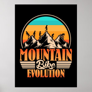 Mountainbike-Evolution Poster