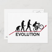 Mountainbike-Evolution Postkarte (Vorne/Hinten)
