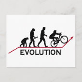 Mountainbike-Evolution Postkarte (Vorderseite)