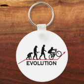 Mountainbike-Evolution Schlüsselanhänger (Vorderseite)