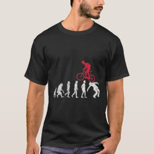 Mountainbike-Evolutionscrash Lustig Mtb Fahrrad Ri T-Shirt