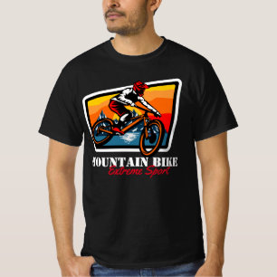 Mountainbike Extremsport ins Shirt