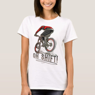 Mountainbike fahren MTB Mountainbiker Oh Schreck  T-Shirt