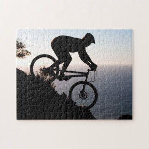 Mountainbike-Fahrer. Lions Head, Kapstadt Puzzle