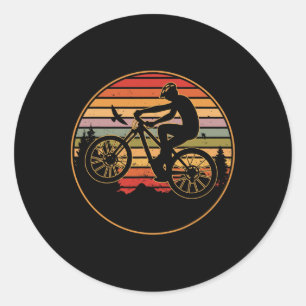 Mountainbike Fahrrad Radfahren Radfahrer Fahrradfa Runder Aufkleber