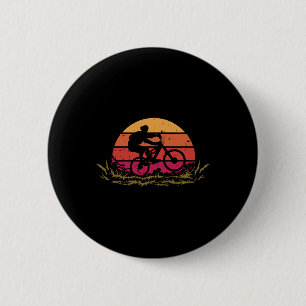 Mountainbike Fahrrad Retro Mtb Radfahren Radsport Button