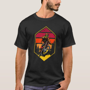 Mountainbike Fahrrad Retro T-Shirt