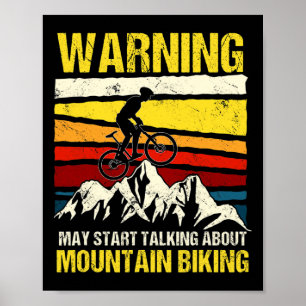Mountainbike-Fahrradfahrer Mountainbiker MTB-Liebh Poster