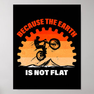 Mountainbike-Fahrradliebhaber-Design Fahrrad Erde Poster