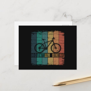Mountainbike Feiertagspostkarte