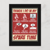 Mountainbike Funny MTB Spaß Bike Postkarte (Vorderseite)