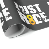 Mountainbike-gerade Fahrt, die MTB Geschenkpapier (Rolleneckpunkt)