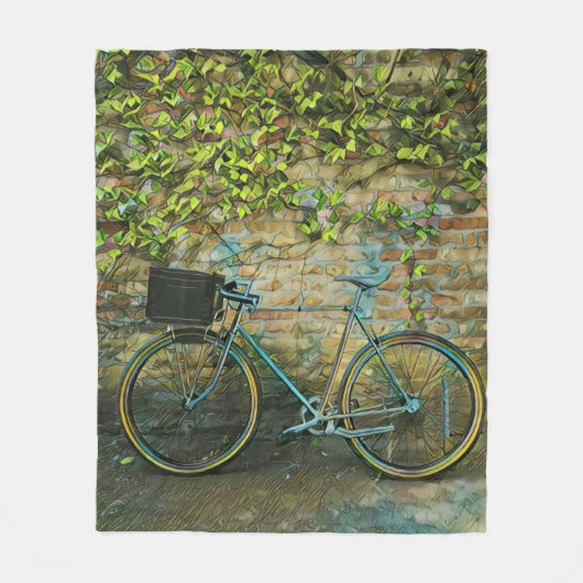 Mountainbike-Geschenk Fleecedecke (Vorderseite)