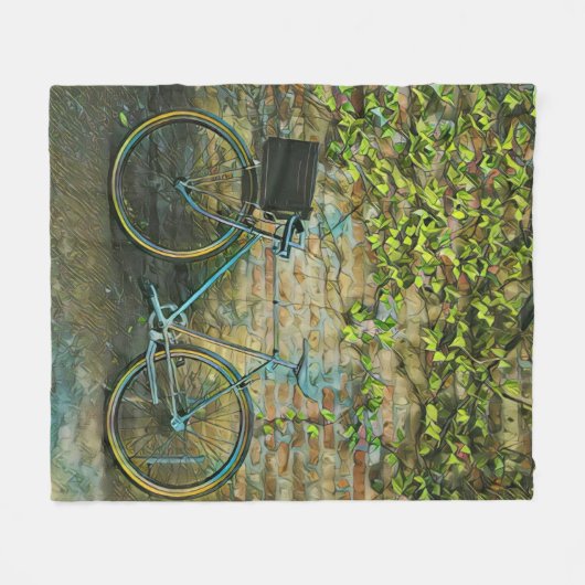 Mountainbike-Geschenk Fleecedecke (Vorderseite (Horizontal))