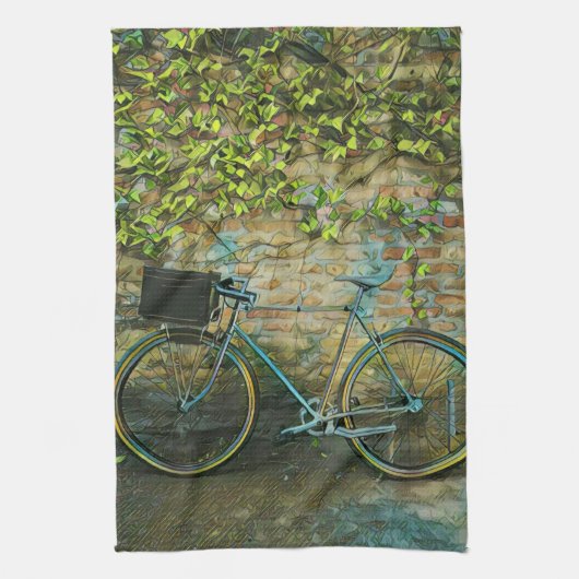 Mountainbike-Geschenk Geschirrtuch (Vertikal)