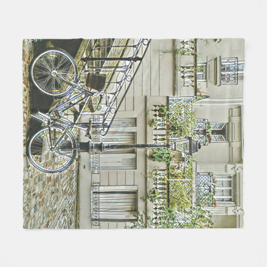 Mountainbike-Geschenke Fleecedecke (Vorderseite (Horizontal))