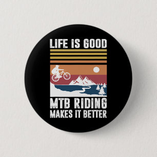 Mountainbike-Geschenke für Männer Frauen Mtb Macht Button