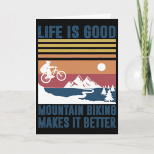 Mountainbike-Geschenke für Männer Frauen Mtb Macht Karte