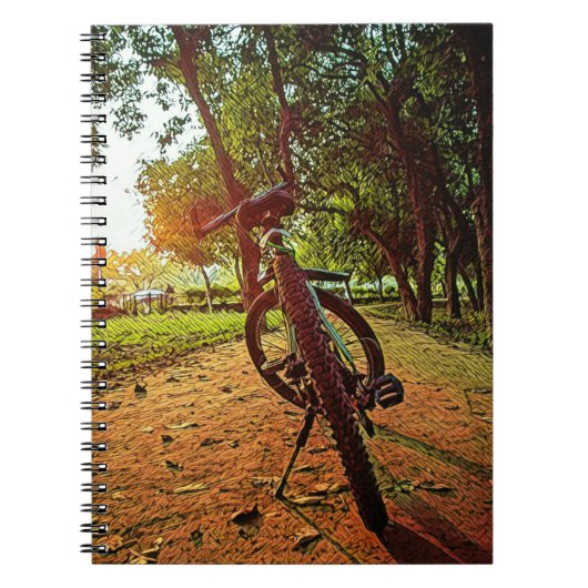 Mountainbike-Geschenke Notizblock (Vorderseite)