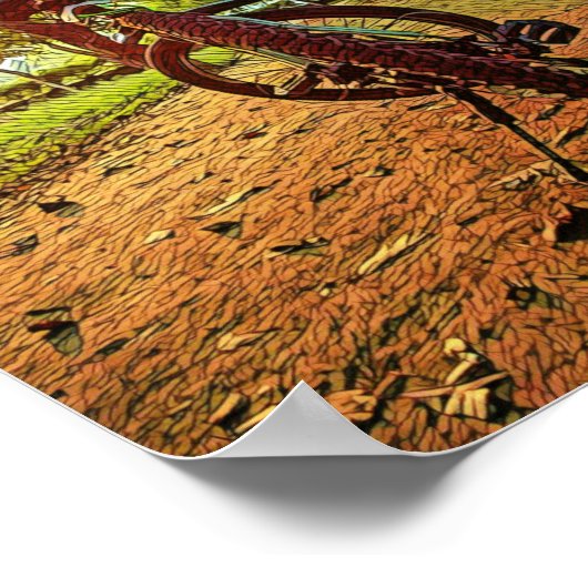 Mountainbike-Geschenke Poster (Ecke)