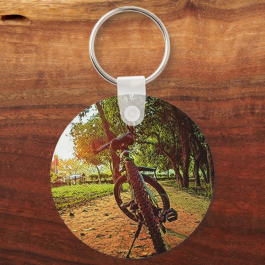 Mountainbike-Geschenke Schlüsselanhänger (Vorderseite)
