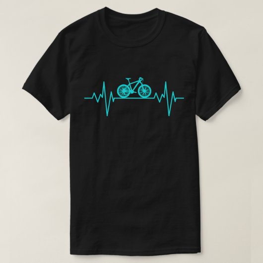 Mountainbike Heartbeat Shirt MTB Biker (Design vorne)