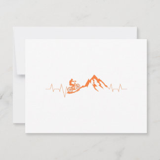 Mountainbike Heartbeat Shirt Niedlich Bike Herzsch