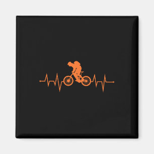 Mountainbike-Herzschlag MTB-Fahrer Mountainbiken Magnet
