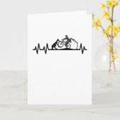 Mountainbike Herzschlag Puls Cyclist Karte (Gelbe Blume)