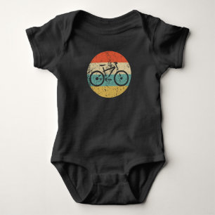 Mountainbike Icon Retro Cycling Baby Strampler