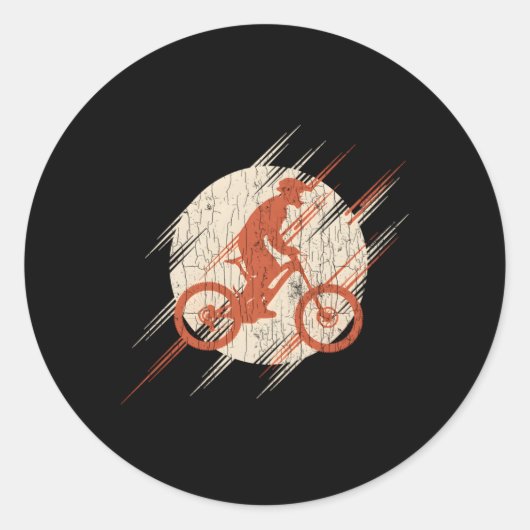 Mountainbike Jugend Runder Aufkleber (Vorderseite)