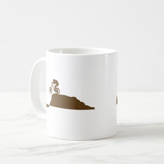 Mountainbike Kaffeetasse (Vorderseite Links)