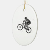 Mountainbike Keramik Ornament (Links)
