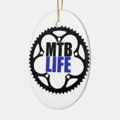 Mountainbike Keramikornament (Links)