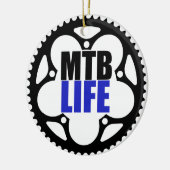 Mountainbike Keramikornament (Links)