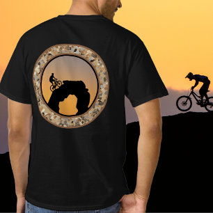 Mountainbike-Kiesel-Runddesign-T - Shirt