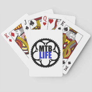 Mountainbike-Leben Spielkarten