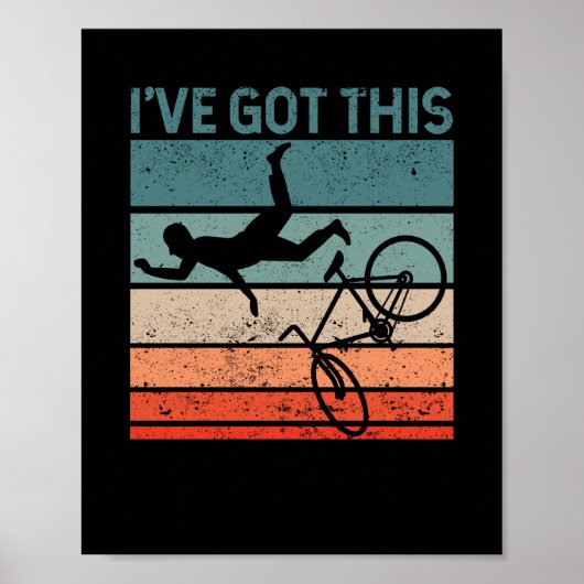 Mountainbike-Liebhaber Funny MTB Downhill-Biker Poster (Vorne)