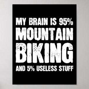 Mountainbike-Liebhaber Mtb-Mountainbiking Radfahre Poster