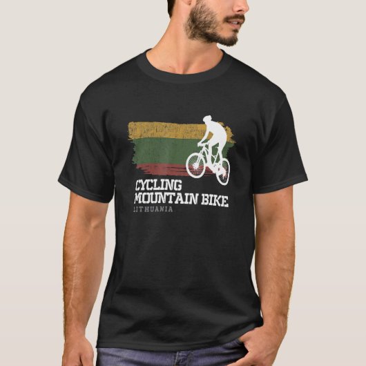 Mountainbike Litauen Mtb Downhill Biker T-Shirt (Vorderseite)