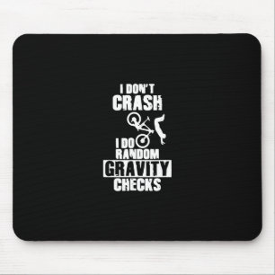 Mountainbike lustige mtb Crash Gravitation Karo Mousepad